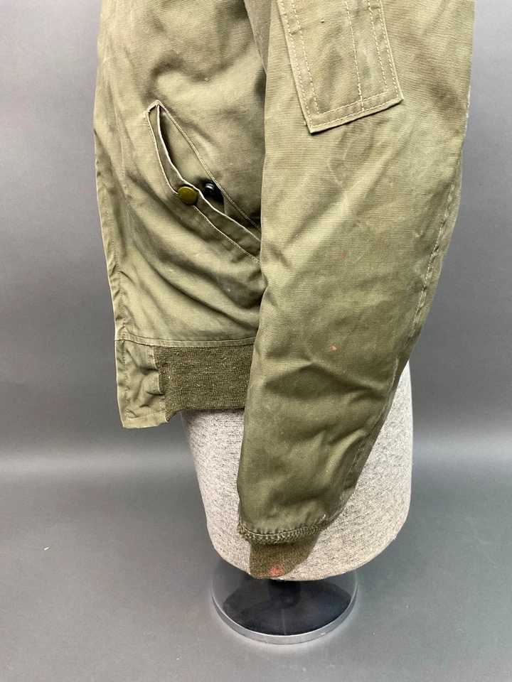 Vintage 1940’s USAF B-15 Type Flight Jacket Canvas WW2 WWII Army Air Force - Image 4 of 4