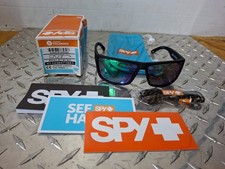 Spy Optic ROCKY Sunglasses - Soft Matte Black / HAPPY Brnz POLAR Green Spec