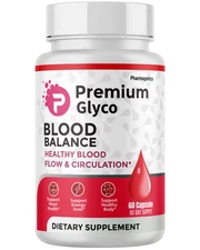 Premium Glyco - Healthy Blood Balance & Flow Circulation Supplement- 60 Capsules