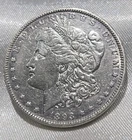 ***KEY DATE*** 1893 P MORGAN SILVER DOLLAR AU CLEANED