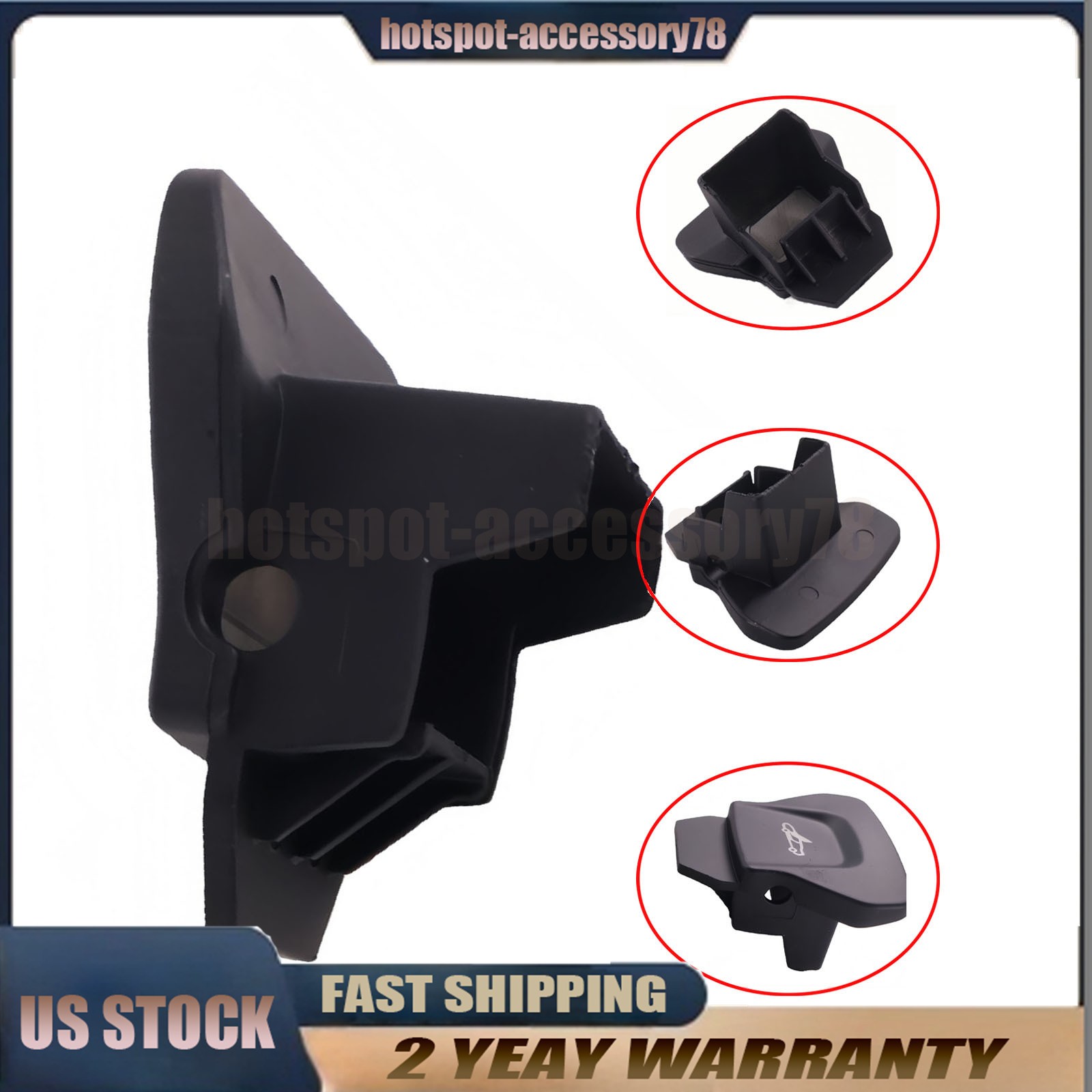 Right Side Door Control Switch Button Black 13M0434CP For McLaren 570S 600LT US