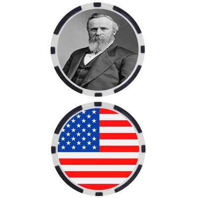 RUTHERFORD B. HAYE #10 - USA Presidents - United States Commemorative Poker Chip