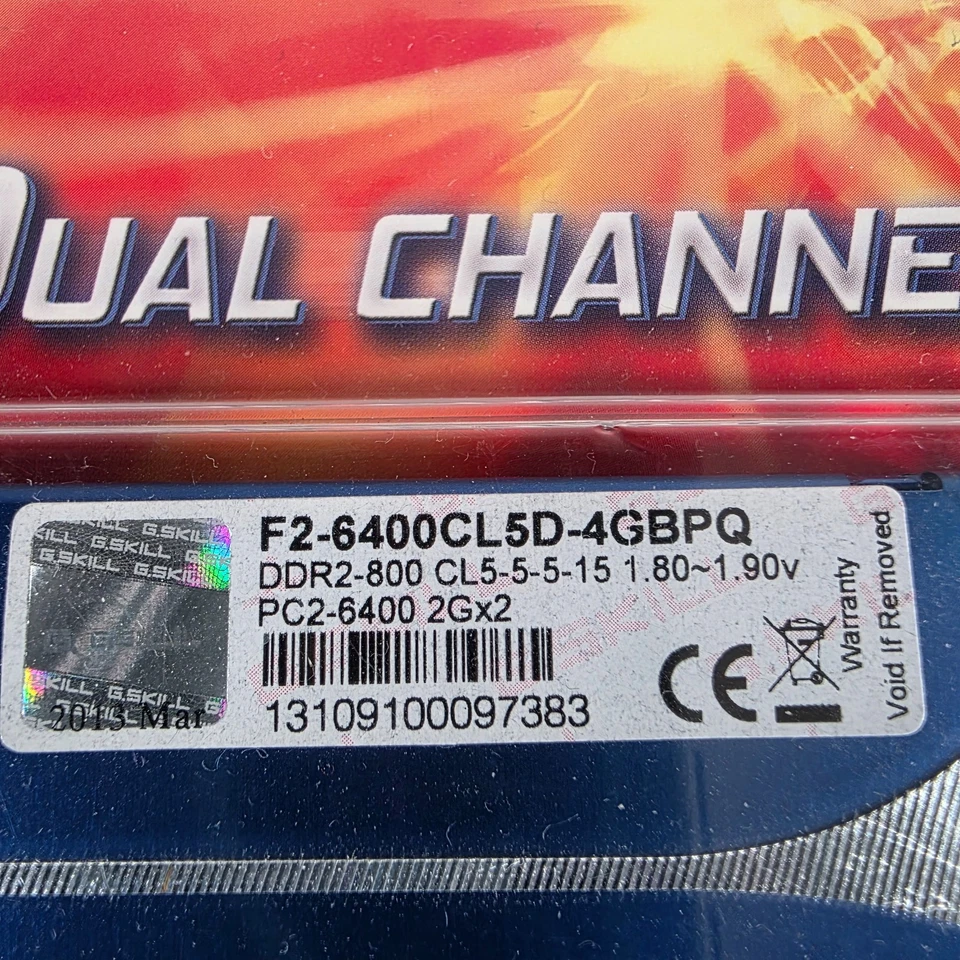 GSkill Dual Channel Desktop Memory Extreme Performance F2-6400CL5D-4GBPQ Kit New - Image 2 of 4