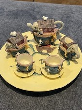 NOAH'S ARK Miniature Tea Set 1995 Young  s Collectible