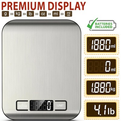 10 kg Edelstahl Digitale LCD Elektronische Küche Kochen Lebensmittel Waage