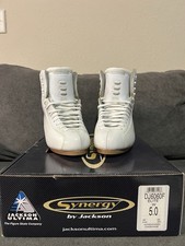Jackson Synergy Elite, DJ6060F Figure Skates Boots Only, Women's Size 5W