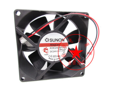 1PC SUNON KDE2408PTV1 8025 24V 1.7W 8CM inverter cooling fan #