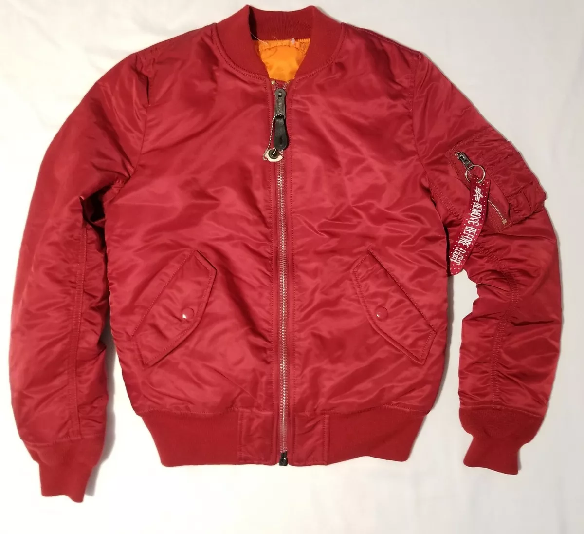 Alpha industries red bomber cheap