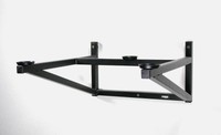Custom Design Wmb 1 Wall Shelf - Black Frame Clear Glass Rrp £169.99 Custom Design Wmb 1 Wall Shelf - Black Frame Clear Glass Rrp £169.99