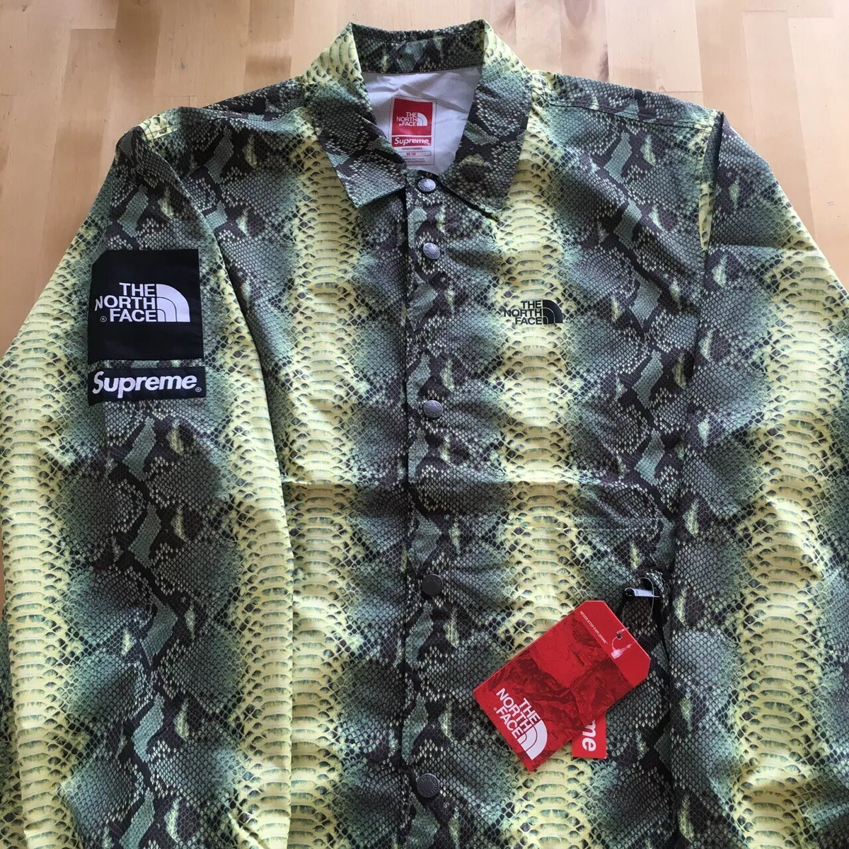 Supreme The North Face Snake Skin Coaches Jacket. Medium.