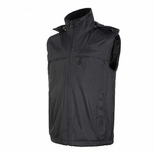 Men Women Hooded Vest Warm Waterproof 