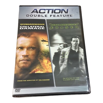 #ad Collateral Damage Eraser Double Feature DVD Arnold Schwarzenegger $5.00