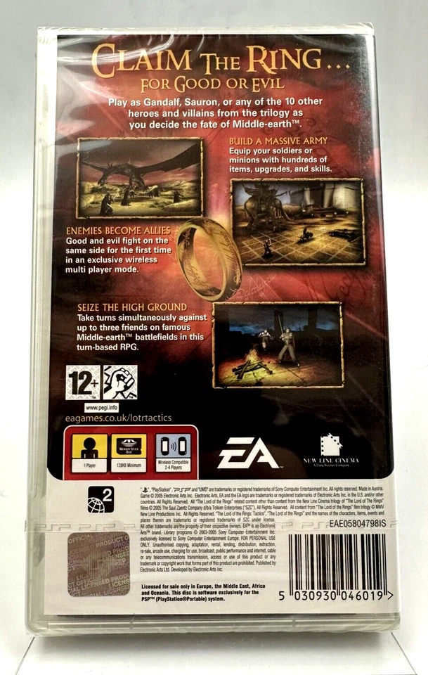 PSP The Lord of the Rings Tactics ( 2005 ) UK Pal, New & Sony Factory Sealed - Image 2 of 4