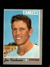 1970 TOPPS #416 JOE VERBANIC VG YANKEES *X75193