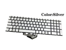 New For HP 17m-bw 17m-ce0013dx 17m-ce1013dx 17m-bw0013dx Backlit Keyboard Silver