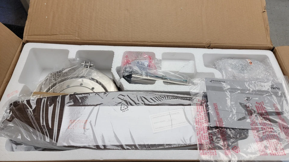 Progress Lighting Kudos 52" 5 Blade Ceiling Fan | Brushed Nickel | P2568-0930K - Image 2 of 3