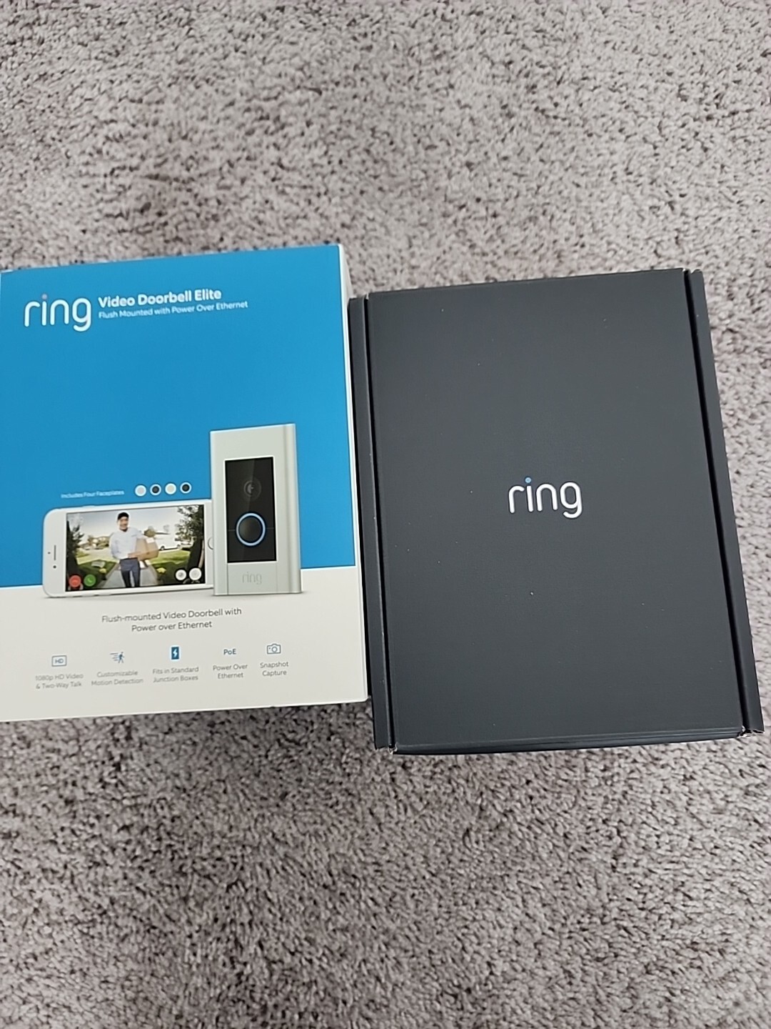 Brand New Ring Video Doorbell Elite Flush Mount Power Over