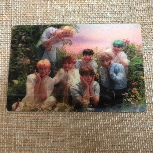 Tarjeta fotográfica especial lenticular oficial BTS GROUP [Love Yourself HER] / Nueva / Regalo