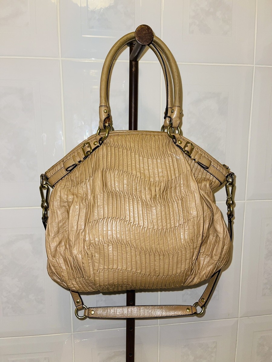 COACH Madison Gathered Leather Satchel Shoulder bag F1182-18643
