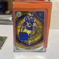 22’Panini Elements Cooper Kupp Critical Mass Mem Blue 50/50 Game Worn 1/1 Ebay
