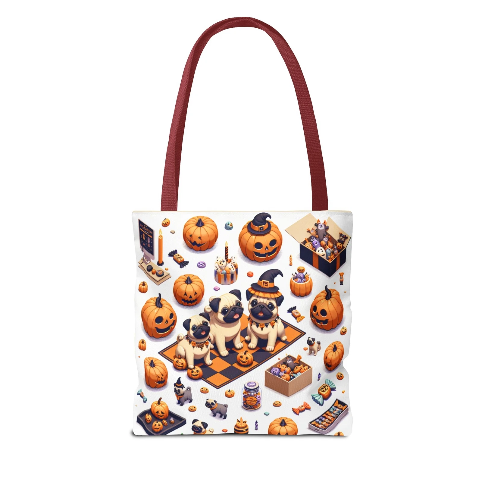 Halloween and Pugs Tote Bag