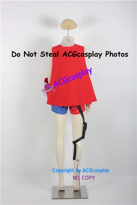 Harley Quinn Cosplay Azul y Rojo Disfraz DC Batman Cosplay Acgcosplay Foto 3 de 4