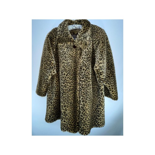 Donnybrook Vintage Faux Fur Coat Size S Fun and Fabulous! Made in