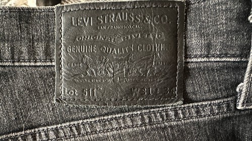 Levi Levi’s Herren Jeans Schwarz 511 W31 L34 Black Denim Performance Premium - Bild 5 von 8