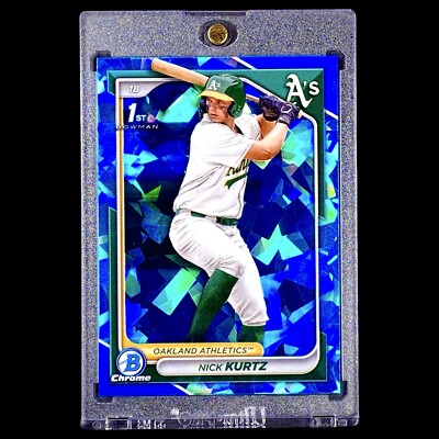 Nick Kurtz BLUE SAPPHIRE ICE 1st BOWMAN 🔥 ROOKIE ROY FAV MLB