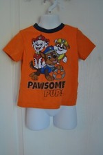 Kids Shirt by Paw Patrol Size 4 T Orange in Color RN 19109
