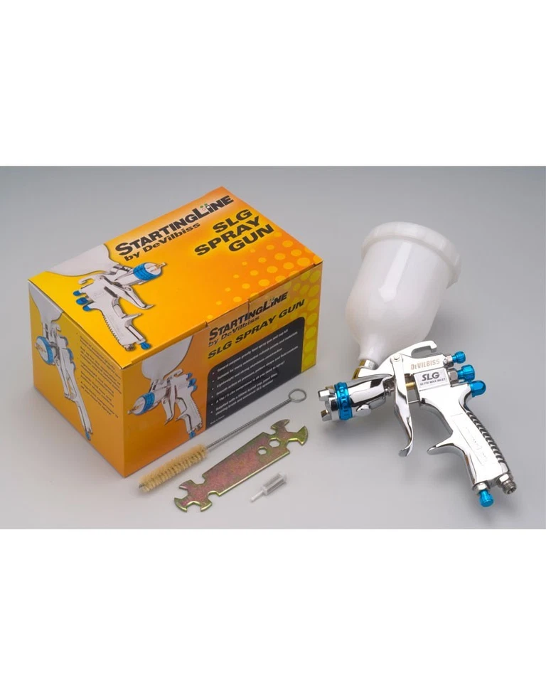 DeVilbiss SLG-610 Conventionnel Solvant Pistolet Spray (1.3mm) Bas Air Dépense - Photo 2/2