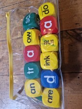 phase 3 and 4 phonics letters and sounds foam cubes reading and spelling games