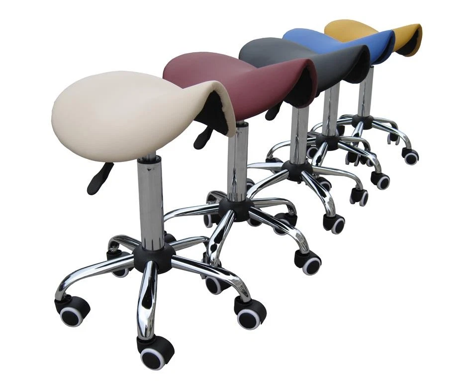 ZEN Sattelhocker mit Rollen Schminkhocker Rollhocker für Kosmetikstudio - Bild 1 von 2