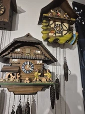 Chalet Style Black Forest Cuckoo Clock. Working But With Improvements!!!