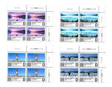 #75415A ARGENTINA 2025 FOR EVER BLx4 GJ 4545-8 WHALE LIGHTHOUSE ICEFIELD SUR 3