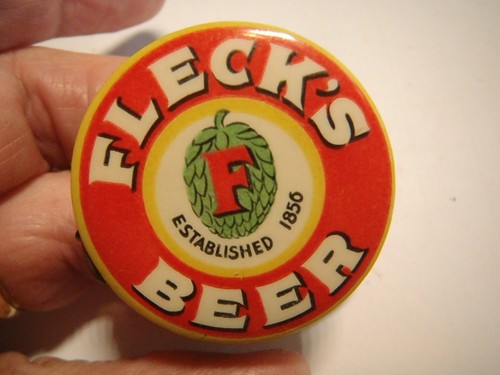 VTG. Fleck's Beer SEWING TAPE MEASURE Fleckstien Faribault Minn. Brewery 1919