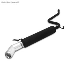 Ulter Sportauspuff Fiat SEICENTO 1998- 80mm rund eingerollt gerade mit Absorber