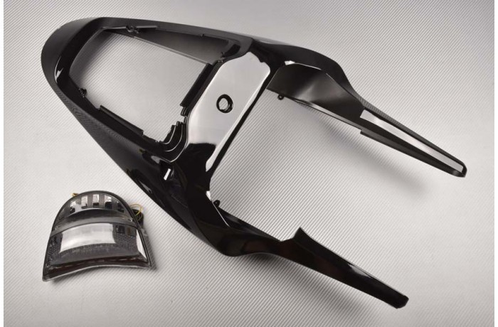Coque arrière noire et feu fumé pour moto Honda CBR 954RR