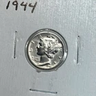1944 Mercury Dime Silver 10 Cent, *ACTUAL COIN SHOWN IN PHOTOS.