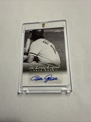 2012 Leaf Pete Rose The Living Legend - Autographs Pete Rose #AU-18 (AU)
