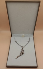 Sterling Silver 925 Revolver Gun Pendant & 24 Inch Chain Necklace