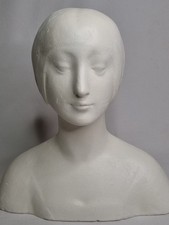 Buste Femme Style Renaissance d'après Laurana, Éléonore d’Aragon, plâtre, 33cm
