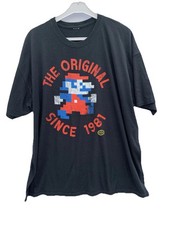 Vintage Super Mario Bros Nintendo T-Shirt The Original Since 1981 Black XL Z56