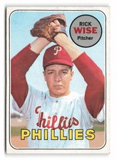 1969 Topps Rick Wise #188 Philadelphia Phillies
