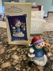 Hallmark Ornament Lot Snow Buddies Santa Sack Gingerbread Cottage 2000s — photo 1