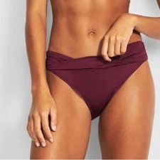 Seafolly Solid Twist Band Hipster Bikini Pant NEW