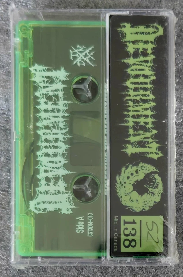 DEVOURMENT Molesting The Decapitated Tape - Slime Green #52/138 Rare Death Metal - Image 2 of 3