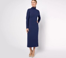 Women with Control Midi Dress Size 3X Regular Finespun Jersey Tummy Control NEW