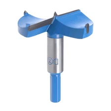 Forstner Wood Boring Drill Bit 70mm Dia Hole Saw Carbide Tip Round Shank Tool