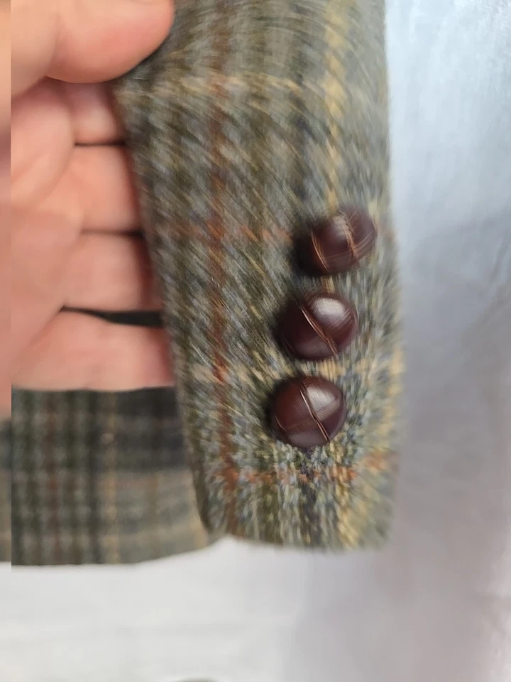 Blazer vintage LL Bean para mujer de lana a cuadros talla 8 inglés campo academia Foto 3 de 4